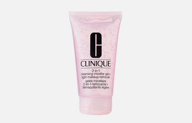 2 in 1 Cleansing Micellar Gel Light Makeup Remover, Clinique