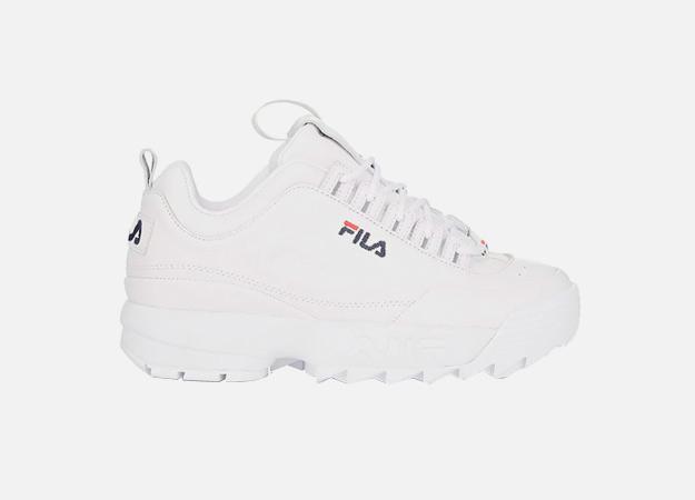 Fila<p><a id=\"\" style=\"\" href=\"https://www.barneys.com/product/fila-disruptor-2-lux-leather-sneakers-505294705.html\" target=\"_blank\">barneys.com</a></p>