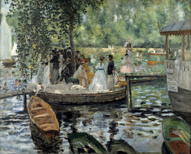 \"La Grenouillere\", 1869, Nationalmuseum, Stockholm