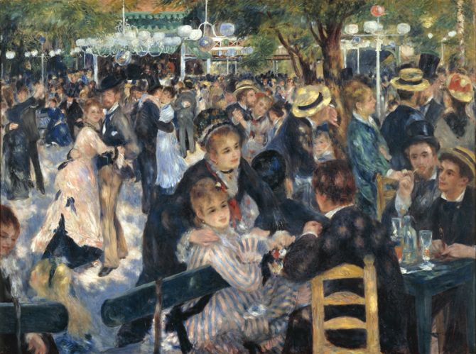 \"Dance at Moulin de la Galette\", 1876, Musée d'Orsay, Paris