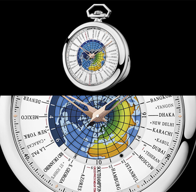 Montblanc 4810 Orbis Terrarum Pocket Watch 110 years Edition