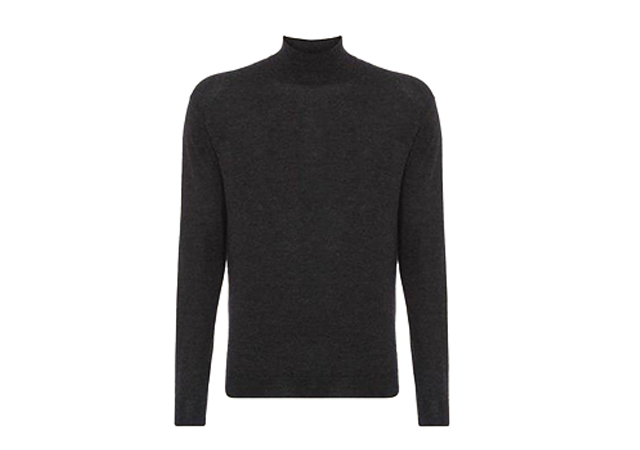 N.Peal Mock Turtle Neck (Dark Charcoal Grey)